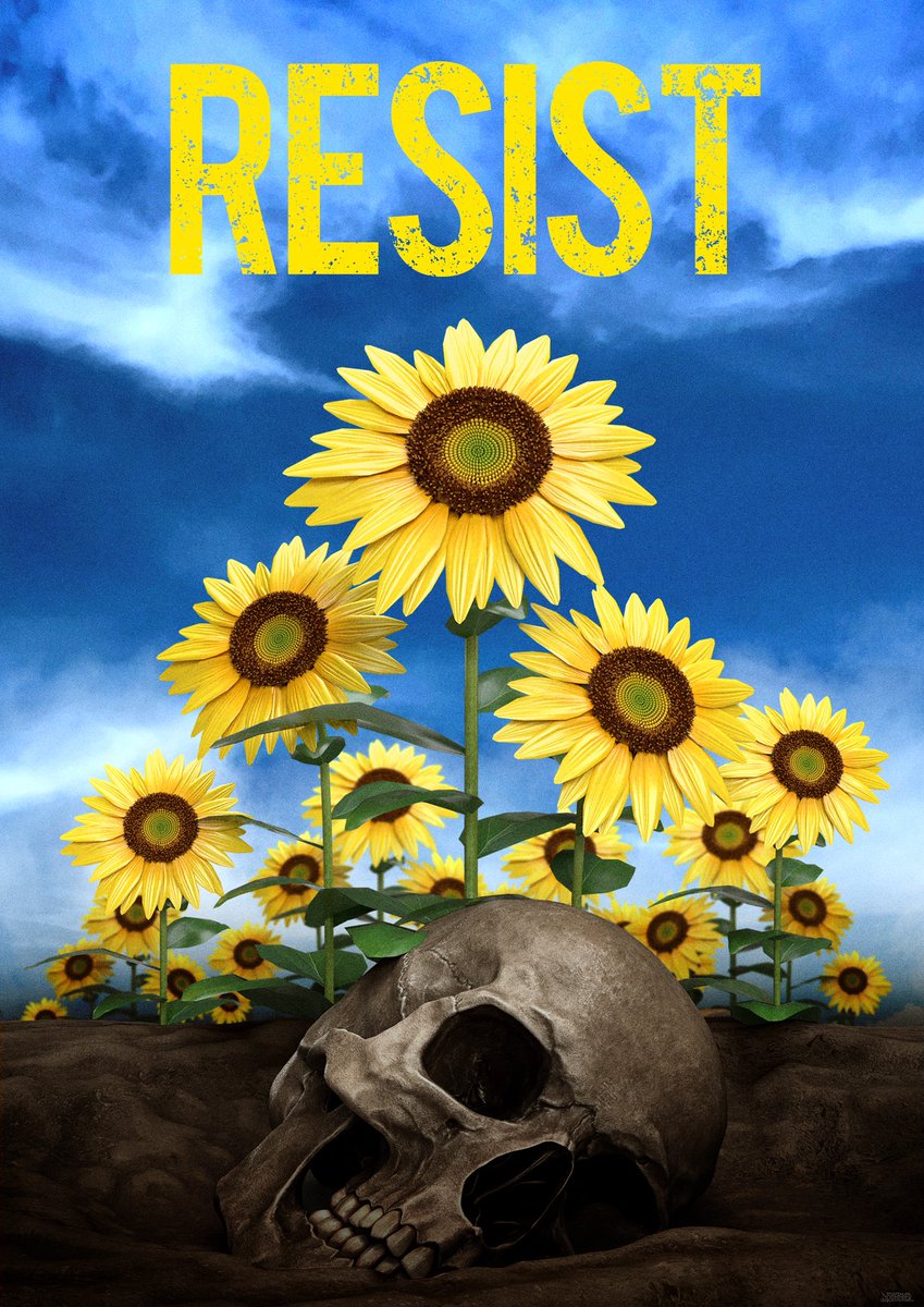 Standing with Ukraine ✊🇺🇦

#ukraine #ukraineposter #stopwar #poster #peace #peacenotwar #resist #standwithukraine #ukraineart #illustration #artwork