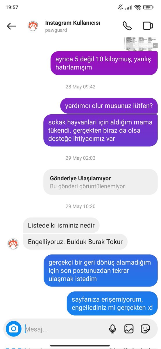 bburaktokur's tweet photo. geçen yıl nisanda çekiliş tarzı bir şey yapıyorlardı. listede adımın olduğunu gördüm. bir buçuk ayı geçmesine rağmen mama dağıtımı yapmamışlardı. ulaşmaya çalıştığımda ve son postlarının altına konuyla ilgili yazdığımda engellediler. #PawGuardsAraştırılsın @jahreindota https://t.co/dvmkLmBcnb