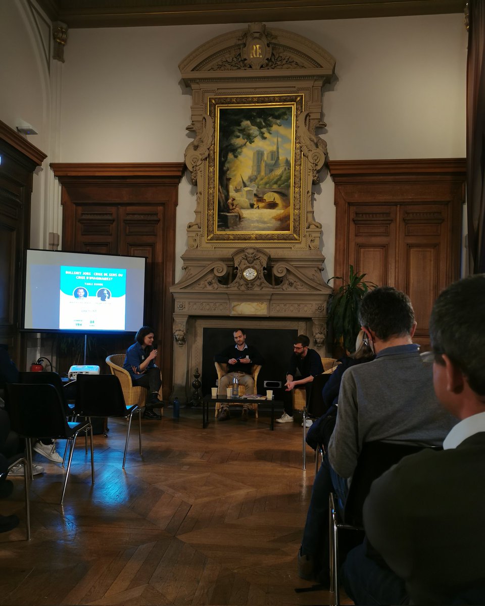Ambitions Transitions (@amb_transitions) on Twitter photo "Quelle est ta définition du sens au travail ?"
Bullshit jobs: crise de sens ou crise d'imaginaires: c'est le titre de notre dernière conférence de la journée à l'<a href="/AcademieClimat/">Académie du Climat</a> 🔥
Merci à Benoît de la Fresque des Nouveaux Récits, Philippe de <a href="/Socialter/">Socialter</a> et <a href="/BinoisElodie/">Elodie Binois</a> 👏🏼 "Quelle est ta définition du sens au travail ?"
Bullshit jobs: crise de sens ou crise d'imaginaires: c'est le titre de notre dernière conférence de la journée à l'<a href="/AcademieClimat/">Académie du Climat</a> 🔥
Merci à Benoît de la Fresque des Nouveaux Récits, Philippe de <a href="/Socialter/">Socialter</a> et <a href="/BinoisElodie/">Elodie Binois</a> 👏🏼