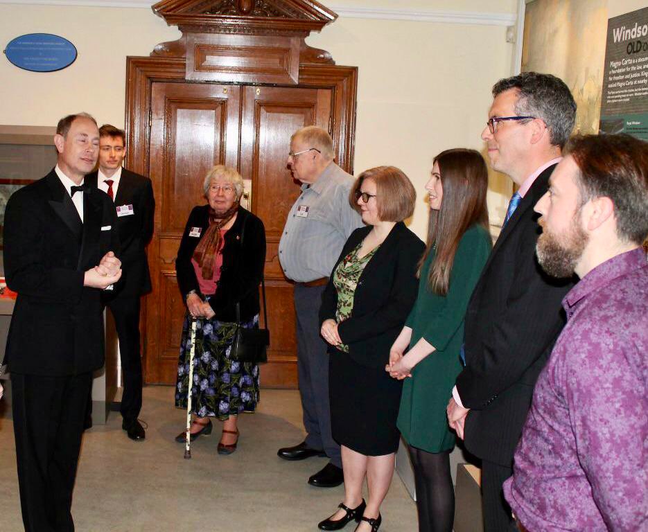 Windsor_Museum's tweet photo. We were honoured to recently welcome His Royal Highness The Earl of Wessex to reopen the Museum &amp; newly relocated Visit Information Centre @WindsorGuildhal 

It was wonderful he was able to meet our staff and volunteers and learn about our objects and new exhibits. https://t.co/XwlXc1FqLY