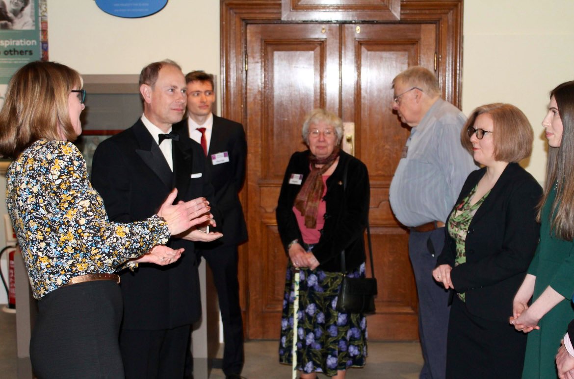 Windsor_Museum's tweet photo. We were honoured to recently welcome His Royal Highness The Earl of Wessex to reopen the Museum &amp; newly relocated Visit Information Centre @WindsorGuildhal 

It was wonderful he was able to meet our staff and volunteers and learn about our objects and new exhibits. https://t.co/XwlXc1FqLY