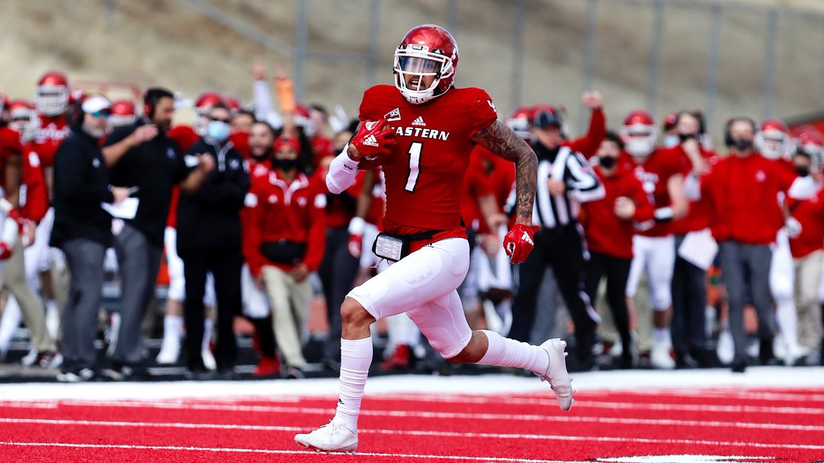 ⭐️<a href="/CGSAllStar/">The College Gridiron Showcase</a> Pro Day Result

<a href="/EWUFootball/">EWU Football 🏈</a>: Talolo Limu-Jones WR

HT: 6040
WT: 225
Arm: 32 3/4
Bench: 13 reps
40: 4.56
VJ: 32 1/2
3C: 7.08
SS: 4.38
Broad: 9-5

✅ 1st Team All-<a href="/BigSkyConf/">Big Sky Conference</a> 

✅ All-American honors <a href="/philsteele042/">Phil Steele</a>/<a href="/HEROSports_FCS/">HERO Sports FCS</a> 

<a href="/Talolo11/">Lo Kane🧟‍♂️</a> 🔥🔥