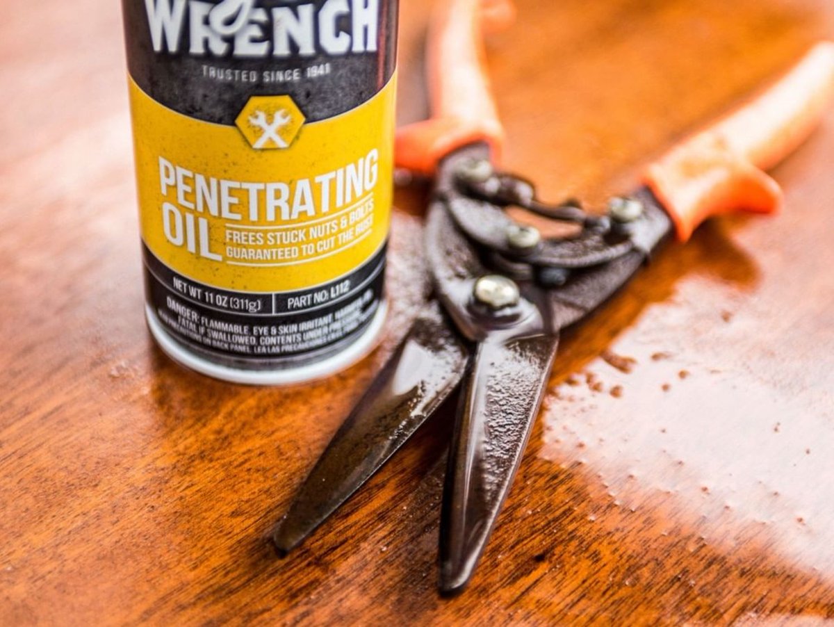 Revive rusted garden tools and more with LIQUID WRENCH Penetrating Oil. Our Anti-seize formula penetrates corrosion and loosens rusted bolts and parts. bit.ly/2Ga3wVG