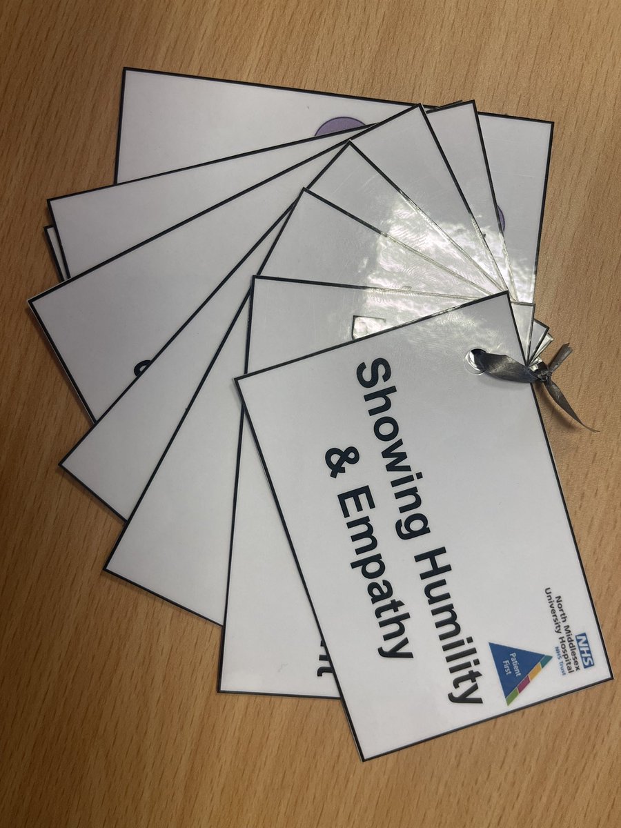 Our Trust 7 behaviour cards ❤️ getting ready to be delivered!!! Do you want one? 😊 @NorthMidNHS @NM_Improvement @gilbert_helen