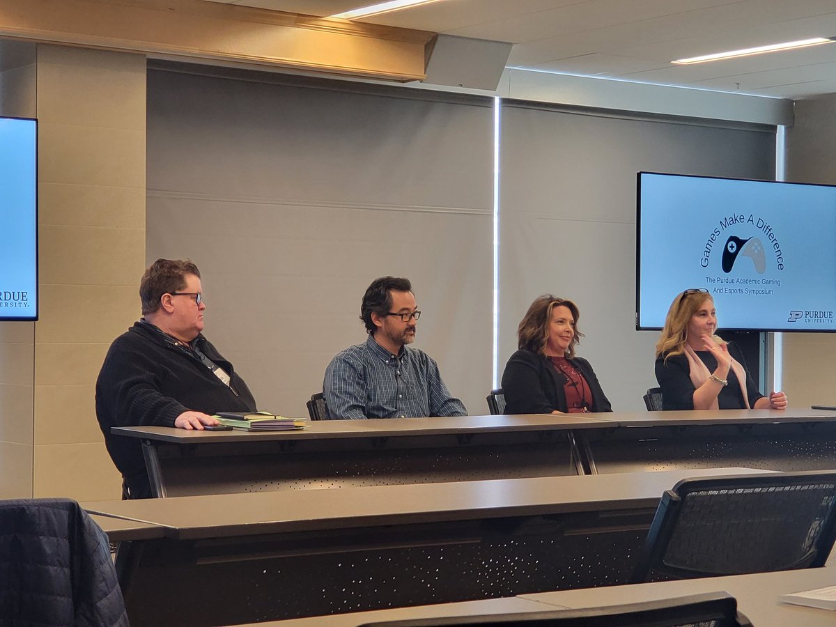 Butler Esports (@butleresports) on Twitter photo Another great panel underway at <a href="/GamesMakeaDiff/">GamesMakeaDifference</a> at <a href="/LifeAtPurdue/">Purdue University</a> Having some great conversations about gaming! Another great panel underway at <a href="/GamesMakeaDiff/">GamesMakeaDifference</a> at <a href="/LifeAtPurdue/">Purdue University</a> Having some great conversations about gaming!