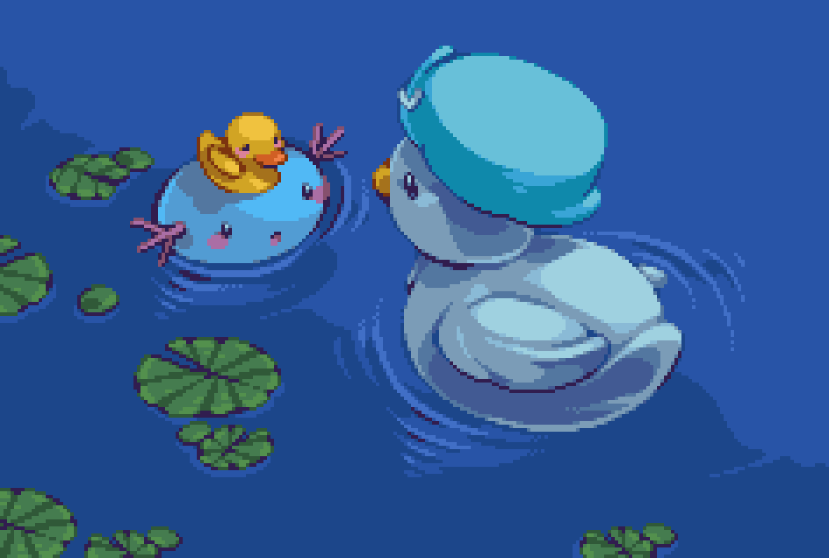 Quaxly &amp; Wooper #pixelart