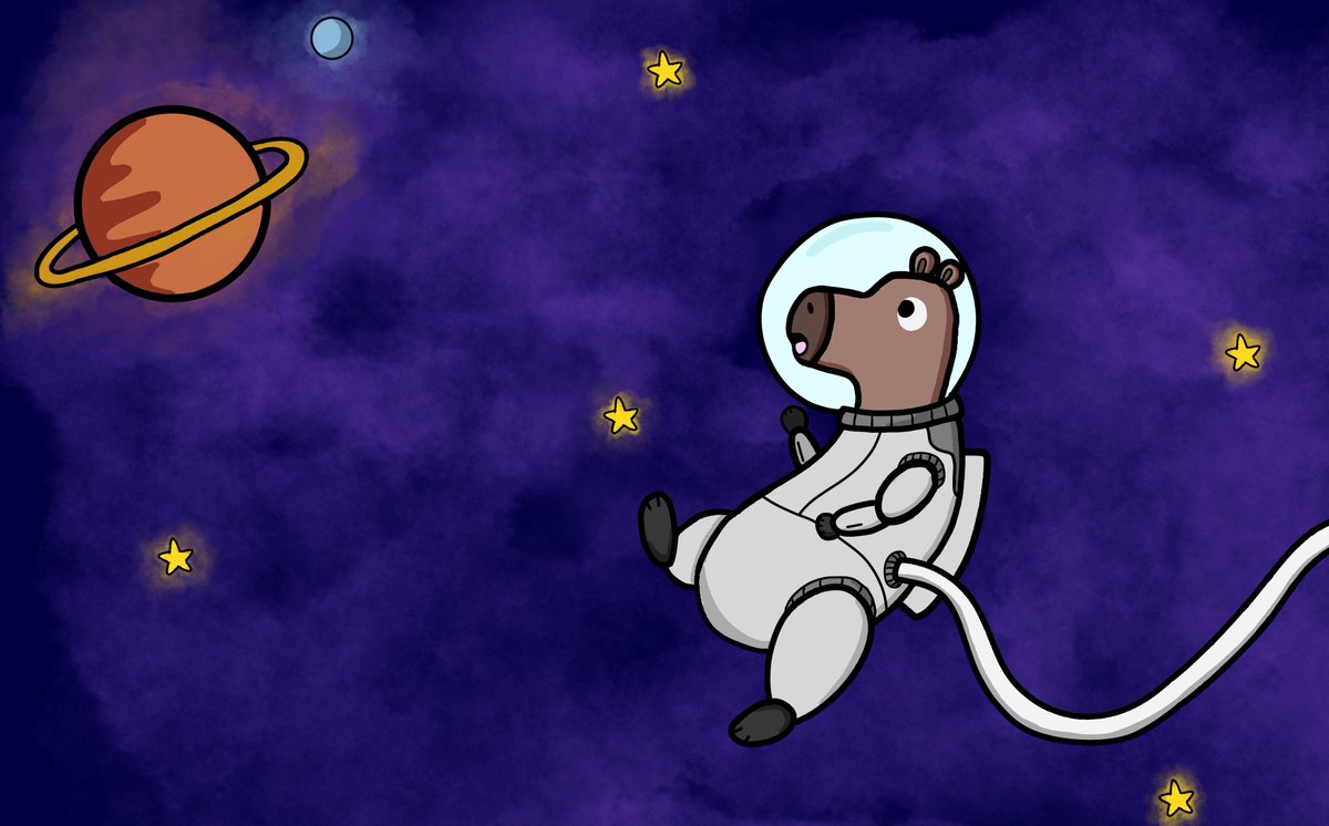 zargothrax92's tweet photo. #capypril little late oops here's day 7: space https://t.co/ukVe4Memj9