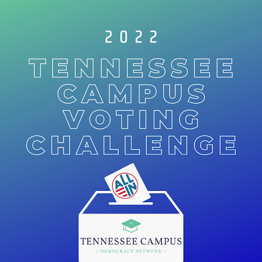 allintovote's tweet photo. Interested in joining the 2022 TN Campus Voting Challenge? Join our next informational meeting Tuesday April 12 @4 PM ET!
https://t.co/uzQn1CfWKf
#tncampusvotingchallenge #allintovote #tcdn https://t.co/wjT70bWLqL