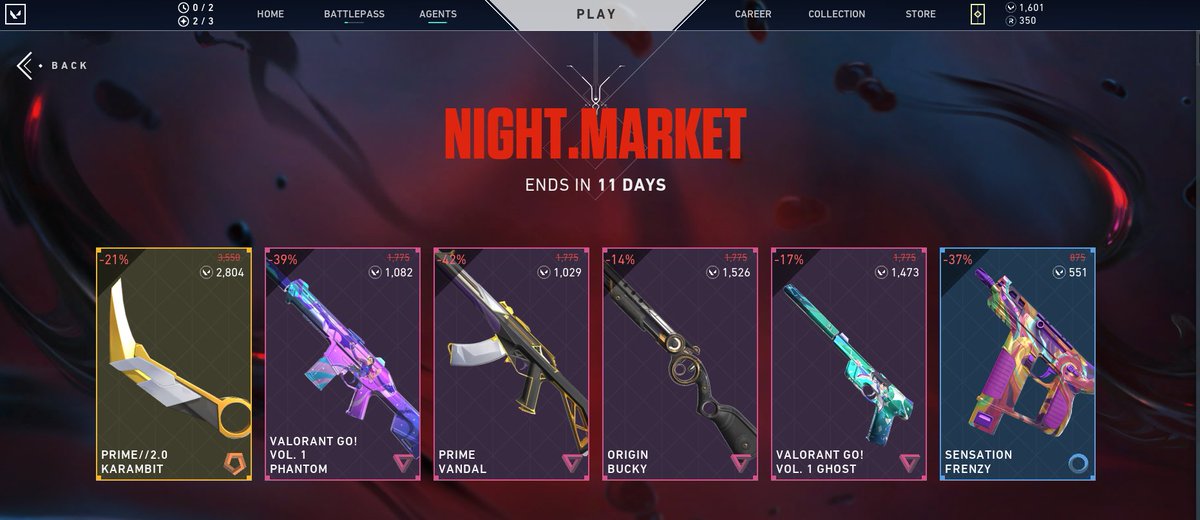 DaRealPanduh's tweet photo. @PlayVALORANT nightmarket isnt great imo but i finally copped the vandal skin i wanted https://t.co/9nCtI1ohE7