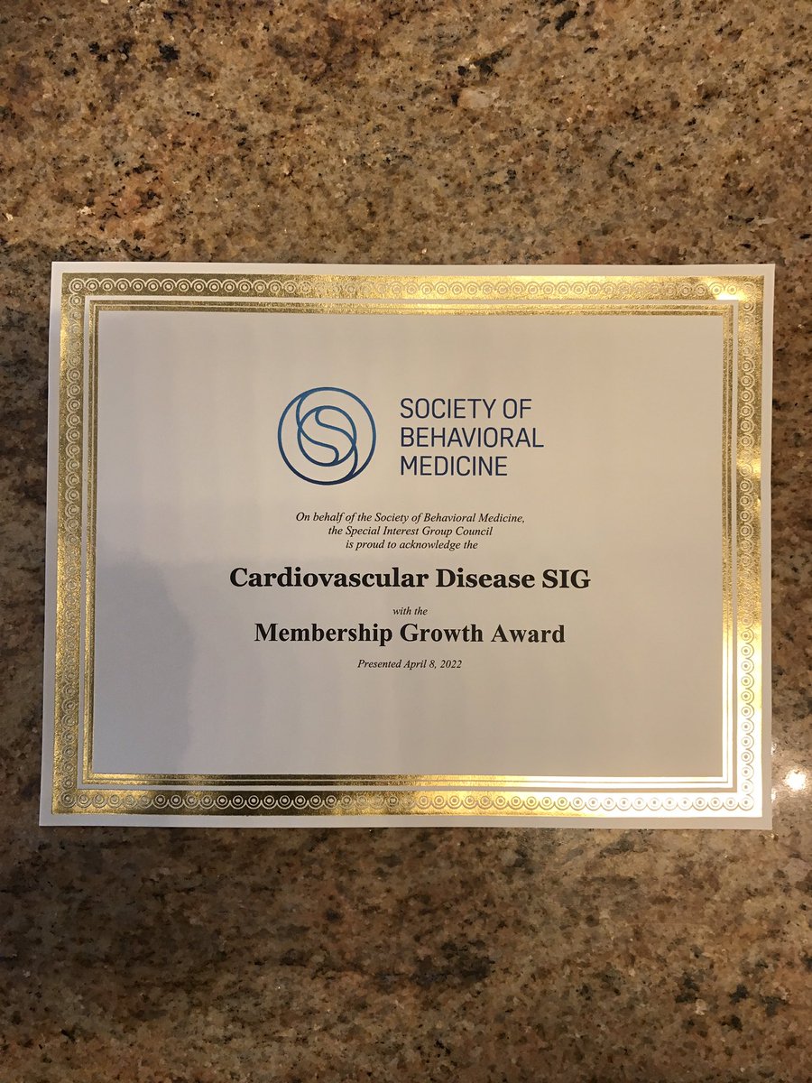 Officially #sbm2022 fastest growing SIG! Come see why at our networking (3pm Poe) or networking with drinks + SIG provided apps (6pm Pratt St. Ale House) events. New members +Students/trainees welcome. @DrMattWhited @healthpsychPhD @DrAllisonGaffey @DrCaseyCavanagh #SBMCVDSIG