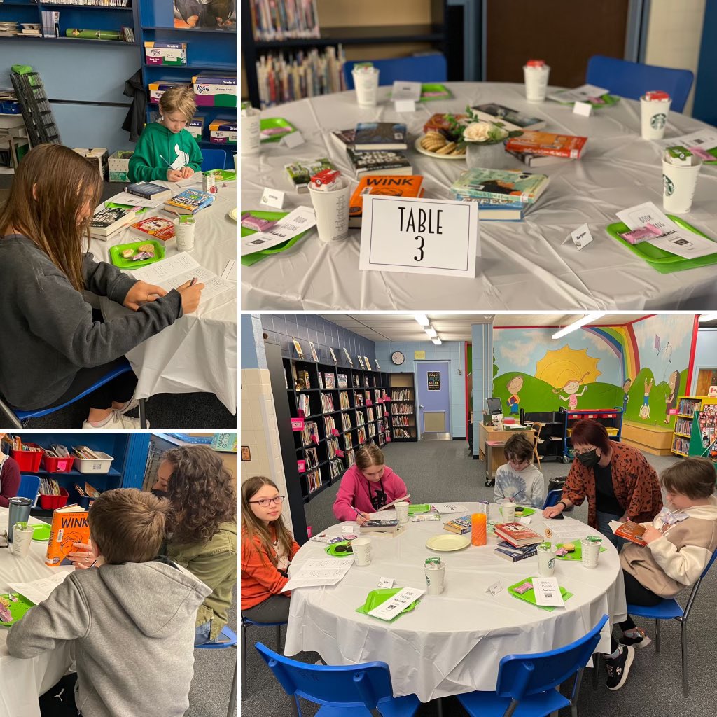 RRSchool's tweet photo. Grade 5&amp;6’s try out some tasty books at the Starbooks Cafe and Cafe Beard’s Books 📖 📚 ☕️ @StAlbertPublic https://t.co/PKja23zVFS