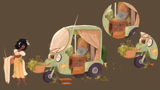 Hi everyone!🌸 I'm looking for full time or freelance animation work at the end of April! (can do sooner if need be)
I'm looking for roles in color design, prop design, bg paint &amp; vis dev.

🌸 Past exp: Disney TV Animation, Cartoon Network, Warner Brothers. 