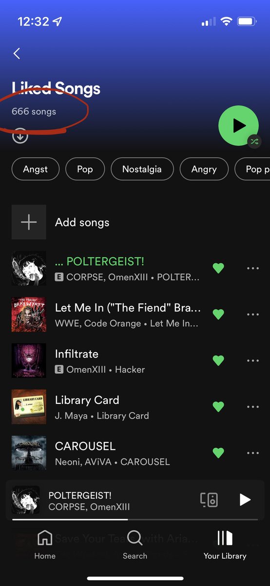 hails_vcheck's tweet photo. So POLTERGEIST! is my 666th song on Spotify and I find that very fitting @CORPSE @Corpse_Husband https://t.co/fhOunB3x78