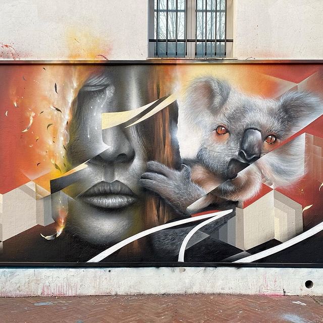 Paula_graffiti's tweet image. #StreetArt #graffiti by Asur in Mouans-sartoux, France 🇫🇷 

🐨⭐️