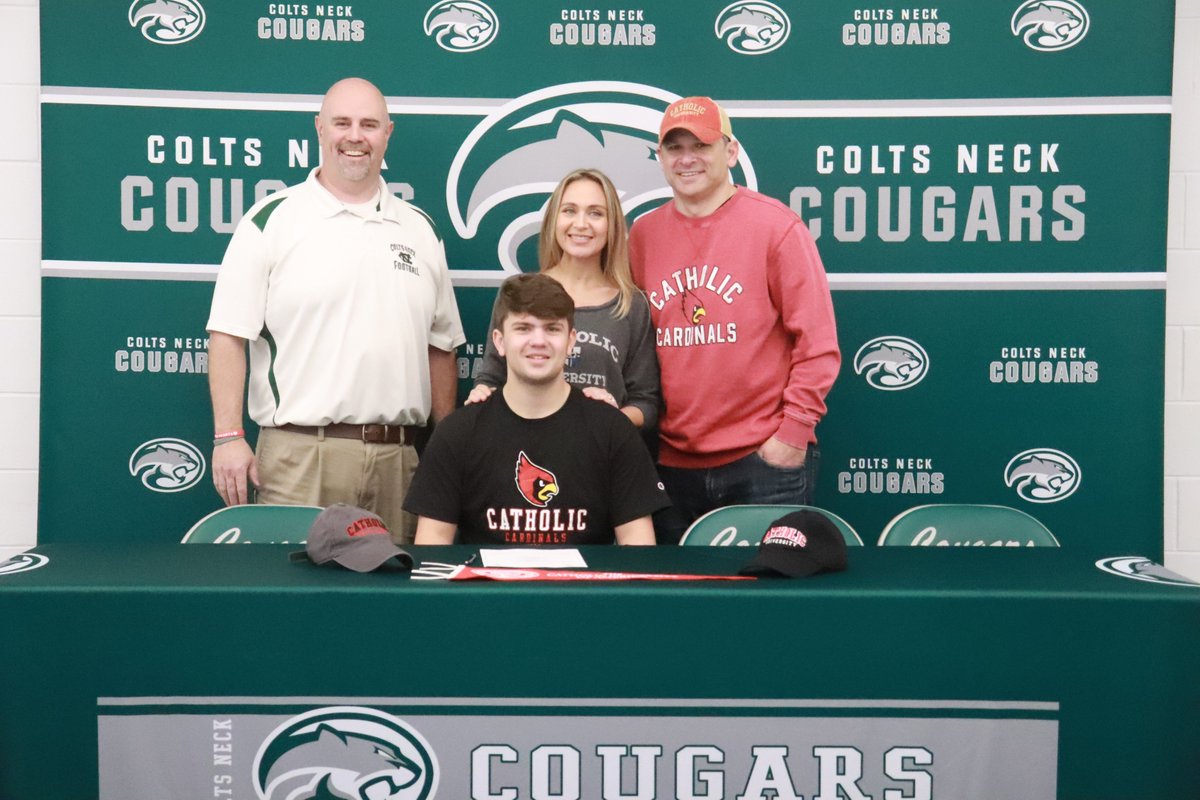Colts Neck Athletics and Activities (@cnhsathletics) on Twitter photo Congratulations to senior Cade Chrebet on his commitment to attend and play Football at Catholic University next fall! #CougarPride #CNHSSports <a href="/CatholicU_FB/">𝘾𝘼𝙏𝙃𝙊𝙇𝙄𝘾 𝙐 𝙁𝙊𝙊𝙏𝘽𝘼𝙇𝙇</a> <a href="/CNcougarfb/">CN Cougar Football</a> <a href="/waynechrebet/">Wayne Chrebet</a> <a href="/Bob_Badders/">Bob Badders</a> Congratulations to senior Cade Chrebet on his commitment to attend and play Football at Catholic University next fall! #CougarPride #CNHSSports <a href="/CatholicU_FB/">𝘾𝘼𝙏𝙃𝙊𝙇𝙄𝘾 𝙐 𝙁𝙊𝙊𝙏𝘽𝘼𝙇𝙇</a> <a href="/CNcougarfb/">CN Cougar Football</a> <a href="/waynechrebet/">Wayne Chrebet</a> <a href="/Bob_Badders/">Bob Badders</a>