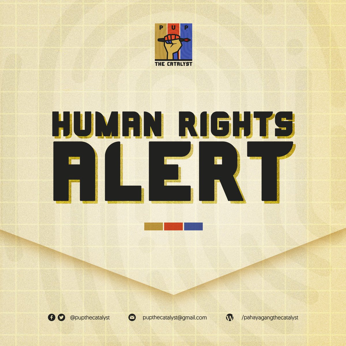 PUPTheCatalyst's tweet photo. HUMAN RIGHTS ALERT: Inaresto ng mga pulis ang 4th nominee ng Anakpawis Partylist na si Isabelo Adviento bandang alas otso nang gabi habang kumakain sa Jollibee Bayombong, Abril 8. https://t.co/xUKqFpyFUR