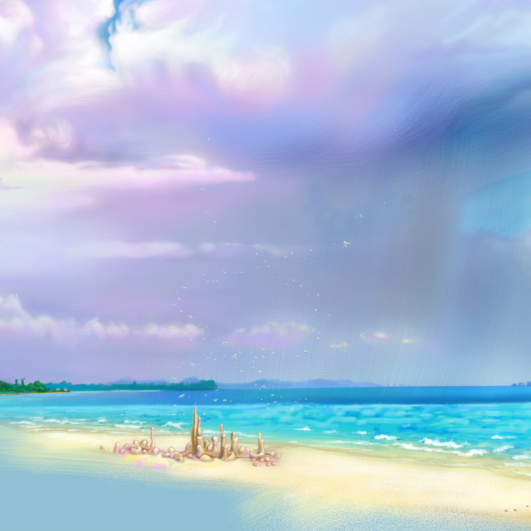 Wolke auf Borneo, Detail aus dem Digitalgemälde. #Ausstellung ab 20. April in #Zuerich. Mehr Infos auf biopop.ch