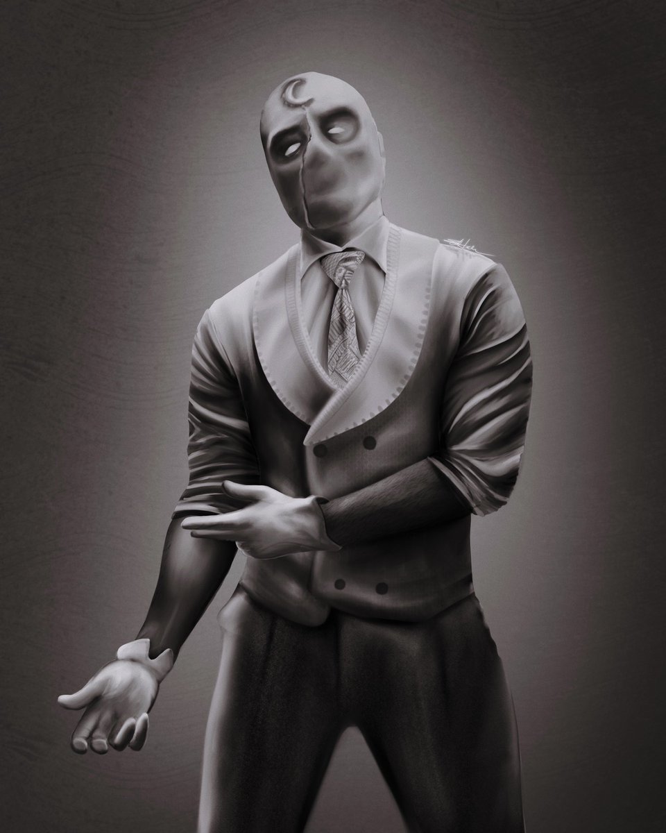sabrinajpg's tweet photo. he do be looking kinda fresh tho #MoonKnight  🥶 https://t.co/4WezIgjDE3