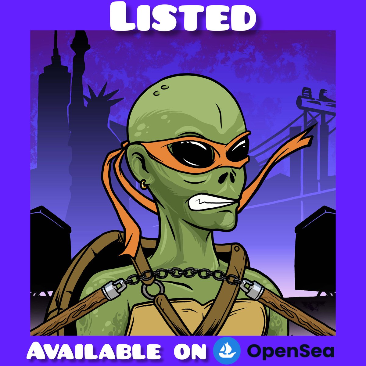 lazy_alien_NFT's tweet photo. Welcome to lazy alien club
At @opensea
Available edition #49
Floor price 0.009 eth
Polygon blockchain
are waiting for you (LINK IN BIO) 
#nft #nftart #nftcommunity #NFTCollection #nftcollectors #nftdrop #nftcollectibles #nftartists #nfts #nftlazyaliens #ninjaturtle #opensea https://t.co/UULS1MMvSj