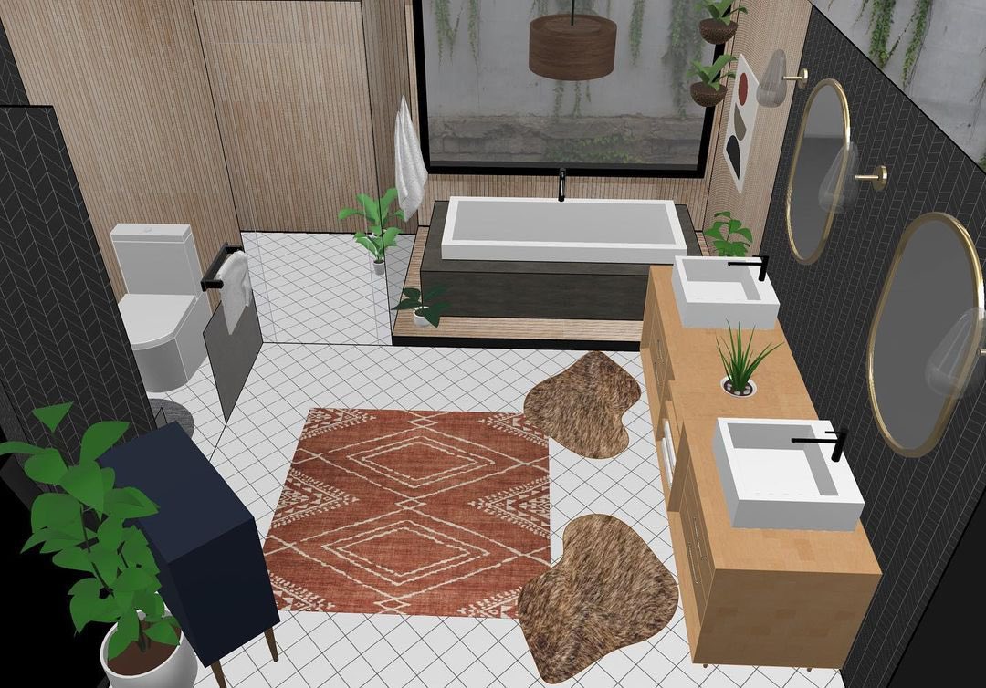 A beautiful spa design 🛁 🖼 by IG: @cuzeillycan using uMake #3dmodeling #3Dartist #3dartwork #interiordesign