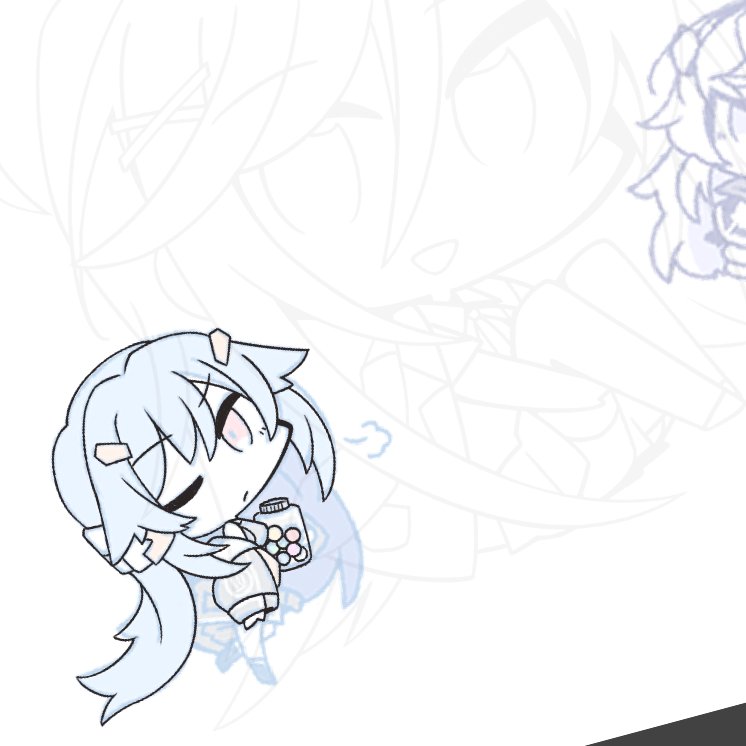 アクキーにしようぜ
まずは線画から 