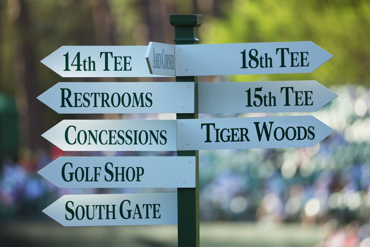 With the Tiger swarms back at The Masters, Augusta National might need to add some signage.  #themasters