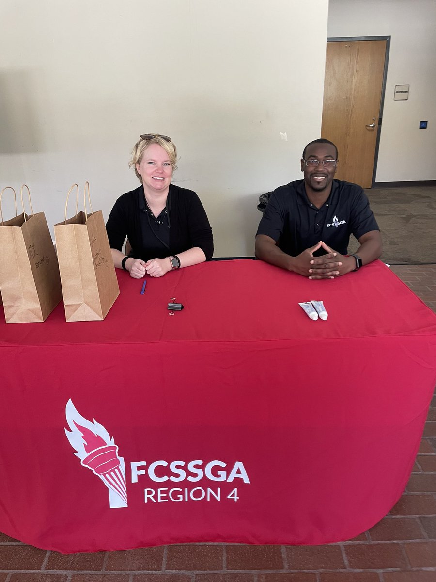 Region 4 welcoming students with Gushaun and Becky