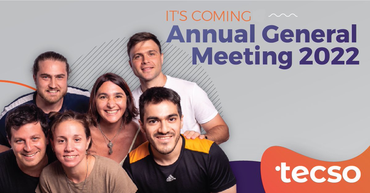 tecsocoop's tweet photo. Countdown to our #AnnualGeneralMeeting2022 ⌛ This Saturday, April 9th, we celebrate our AGM to participate, debate and vote on proposals.
We are looking forward to gathering again and live the amazing #tecsoexperience 🤝🚀
#wearetecso #cooperativeinnovation https://t.co/LtOE6xHIEr