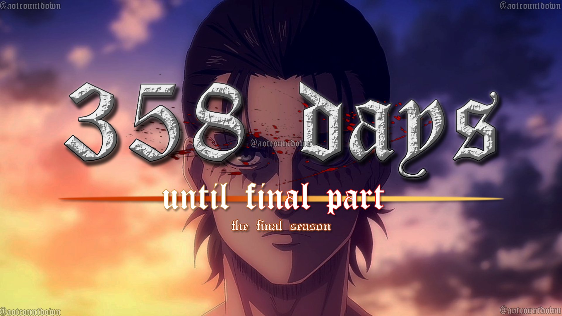 Attack On Titan Season 4 Part 2 Release Date Countdown Attack On Titan Countdown (@aotcountdown) / X