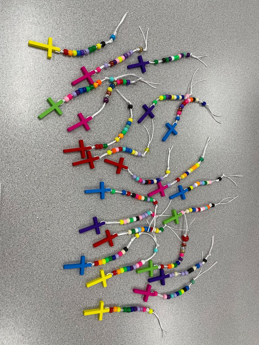 GSCSRams's tweet photo. PreK's Lenten service project was focused around St. Francisco who prayed many rosaries in his lifetime.  Each student made a decade rosary an colored a bookmark with St. Francisco on it.  Come see them this weekend at Mass as they host the hospitality this weekend. https://t.co/tCHwEfAHcq