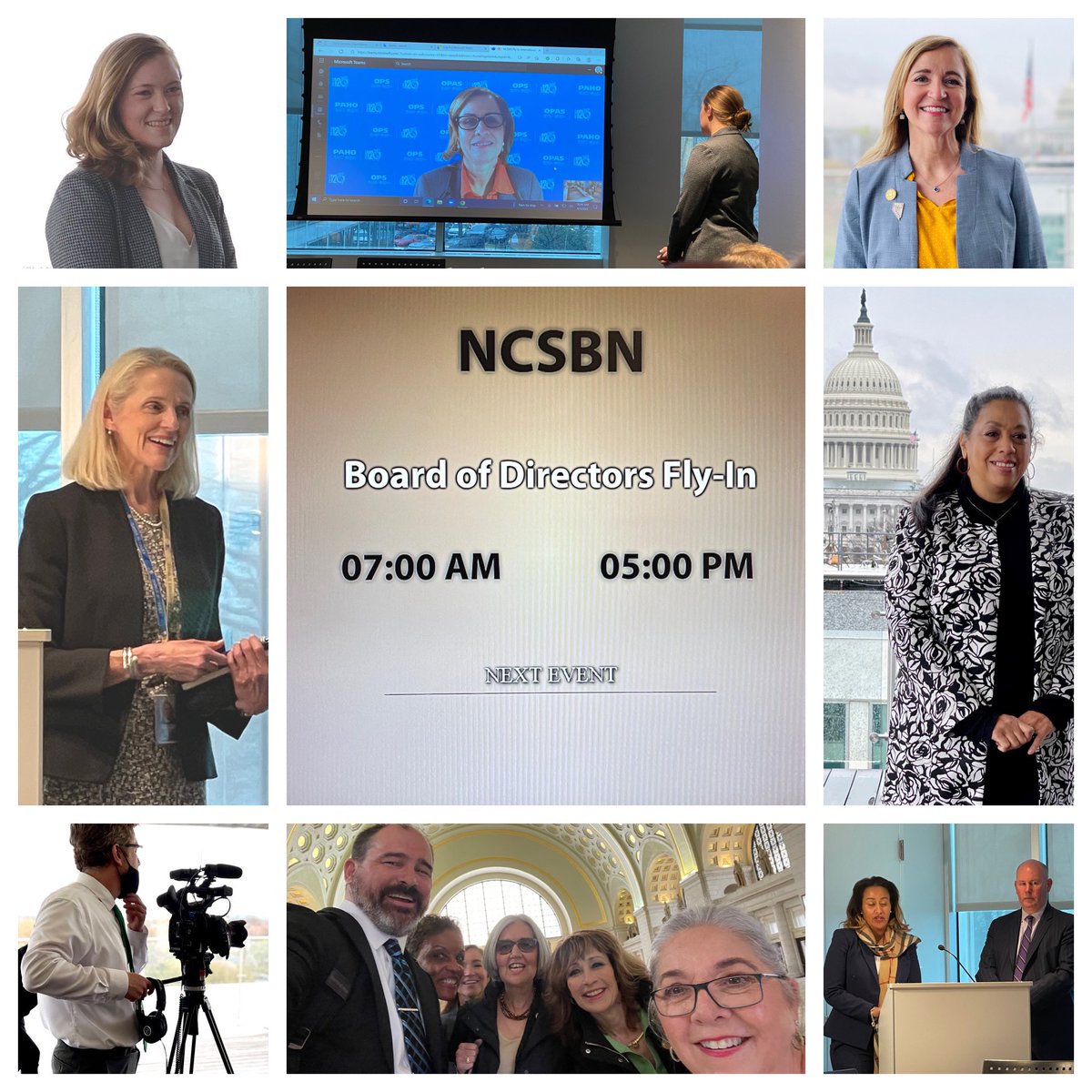 At the beginning of the week, we met for the <a href="/NCSBN/">NCSBN</a> Board of Directors DC Fly-in near Capitol Hill. Special thank you to @WardKaitlynn16 for your hospitality and for organizing this information packed event!  <a href="/PrimePolicyGrp/">Prime Policy Group</a> <a href="/remeade/">Rich Meade</a> <a href="/AquilaPowell/">aquilapowell</a> <a href="/SilviaCassiani/">Silvia Cassiani</a>