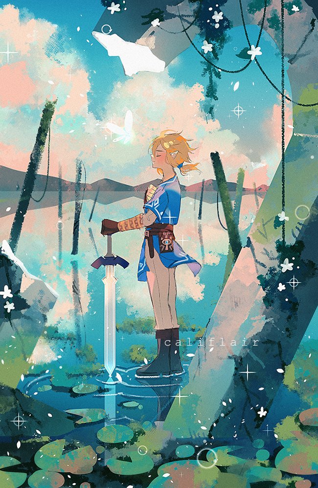 リンク(ゼルダの伝説) 「breath of the wild 🌿 」|cali🔅Pinclubのイラスト