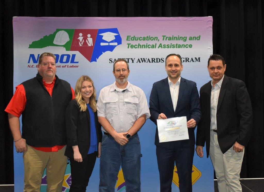 sametcorp's tweet image. At Samet, our dedication to safety is reflected by the Gold Certificate of Achievement from the N.C. Department of Labor's annual Safety Award Breakfast. We are proud to be the only contractor in the Triad to have received this award for 19 consecutive years! 
#sametcorp #safety