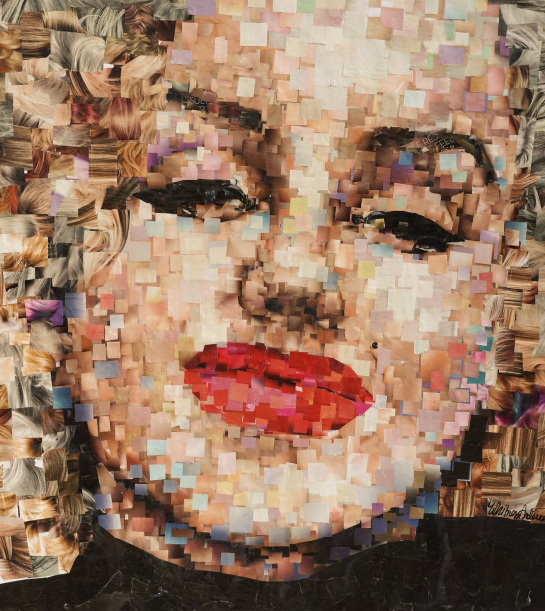 PRISM_NFT's tweet photo. "Marilyn Monroe"- Whitney Anderson

100% hand-cutout collage, created from recycled sports and lifestyle magazines.

Available on PRISM: https://t.co/leFK1WqNwZ

#nfts #art https://t.co/XB7h3pWTKo