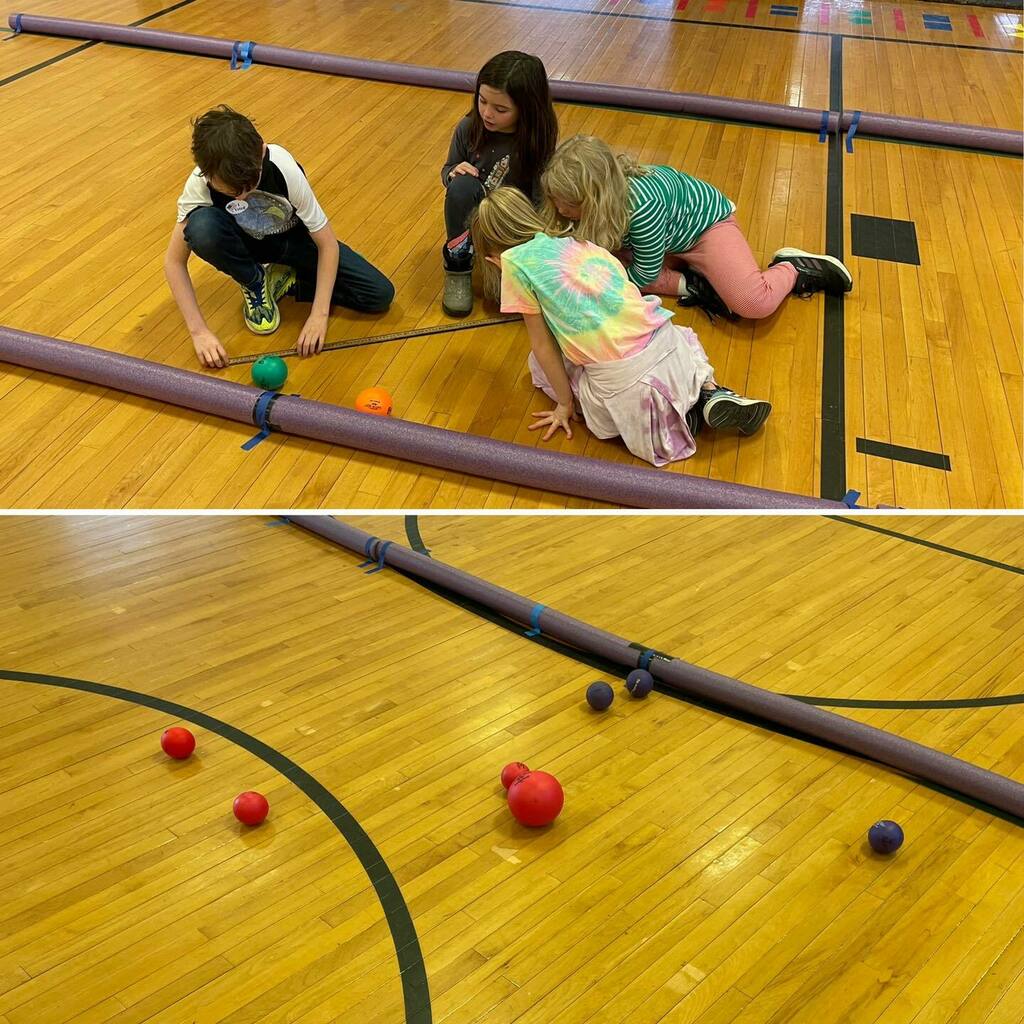 Lots of serious bocce going on in PE today.