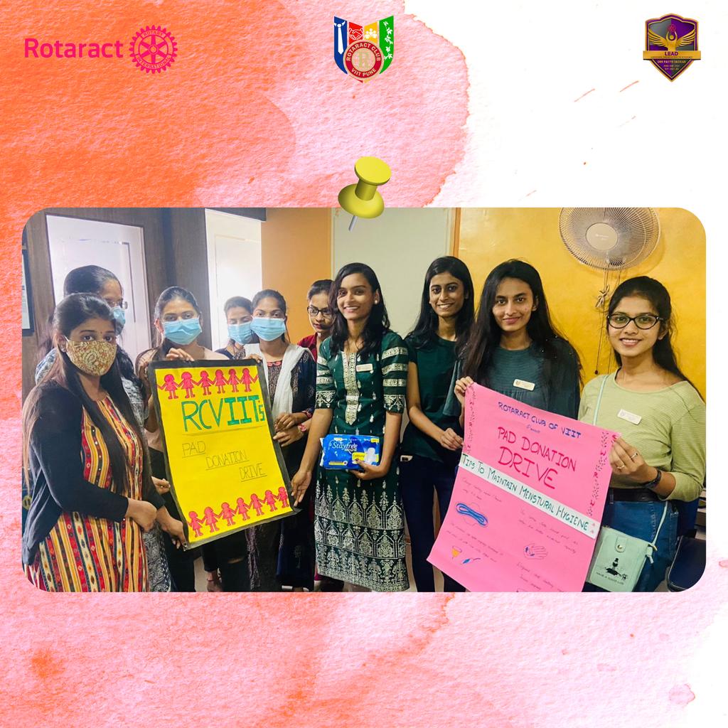 RotaractViit's tweet photo. On third day of WRW we focussed on an issue and successfully conducted :
♀️ PAD DONATION DRIVE ♀️
at kokan kala va sikshan sanstha

Gift someone a safer period together 🌟 https://t.co/GtK9KsR354