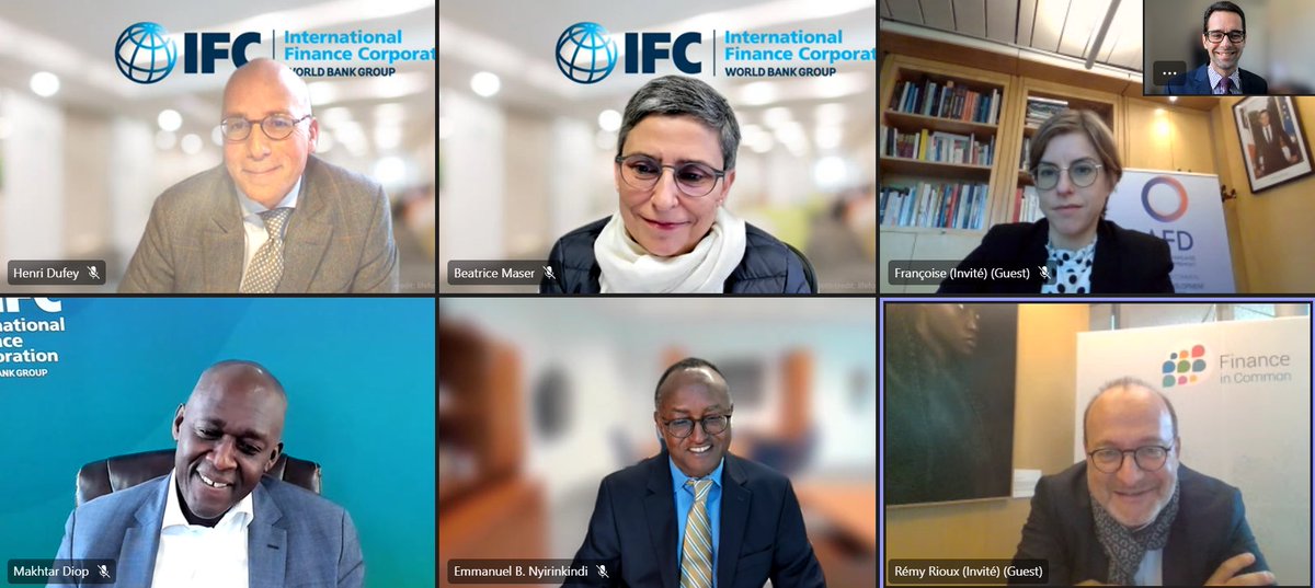 A pleasure to catch up with <a href="/RiouxRemy/">Rémy Rioux</a> &amp; discuss how we will keep innovating in the strong partnership between <a href="/AFD_en/">AFD_en 🇫🇷 🇪🇺</a> &amp; IFC. Congratulations to <a href="/Fr_Lombard/">Françoise Lombard</a>, new CEO of <a href="/Proparco/">Proparco</a>. A new chapter in the fruitful collaboration between IFC &amp; <a href="/Proparco/">Proparco</a> for private sector development.