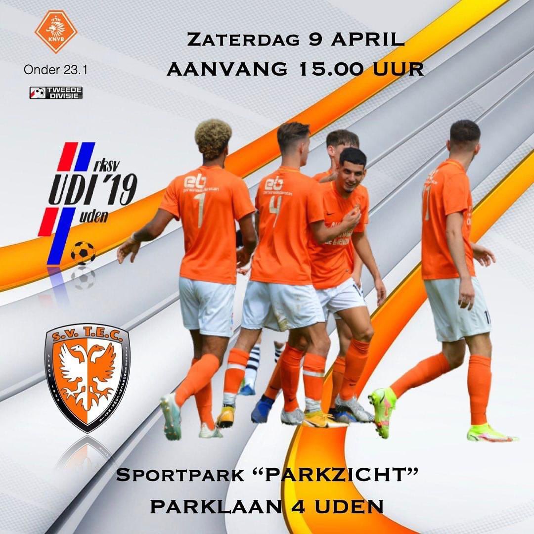sv_TEC's tweet photo. Morgen treedt TEC O23 in Uden aan tegen @UDI19 O23
#uditec #O23 #TweedeDivisie https://t.co/4I2PpUDqz0