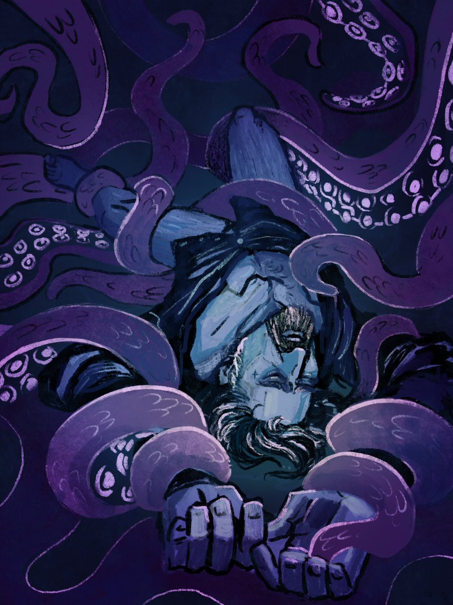 Izzy &amp; the kraken, because apparently I enjoy seeing repressed, angry men being restrained...artfully. #ofmd #OurFlagMeansDeath #izzyhands #nsfw