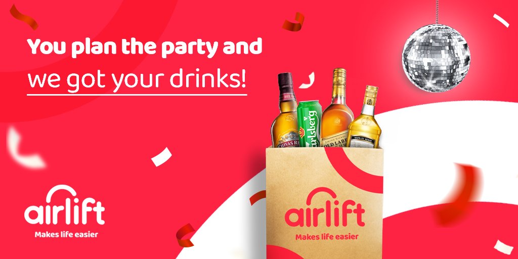 airlift_sa's tweet photo. Who's hosting a party? 🍾
Drop us a 'Cheers' 🍻 and we'll cover the drinks for you! 😍
Get your groceries in 30 minutes:
https://t.co/g5gY4L1auX
#Airlift #AirliftExpress #weekend #party #drinks #hardwork https://t.co/IZOHRS4EHe