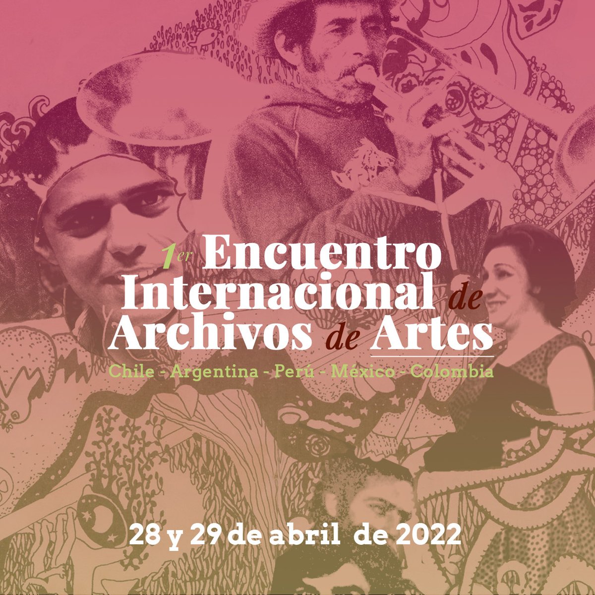 Abrimos las inscripciones para participar en el "Primer Encuentro Internacional de Archivos de Artes", que se realizará el 28 y 29 de abril, el que se realizará en modo online. 
Inscríbete gratis AQUÍ: forms.gle/RviRbYju2HrRpA…