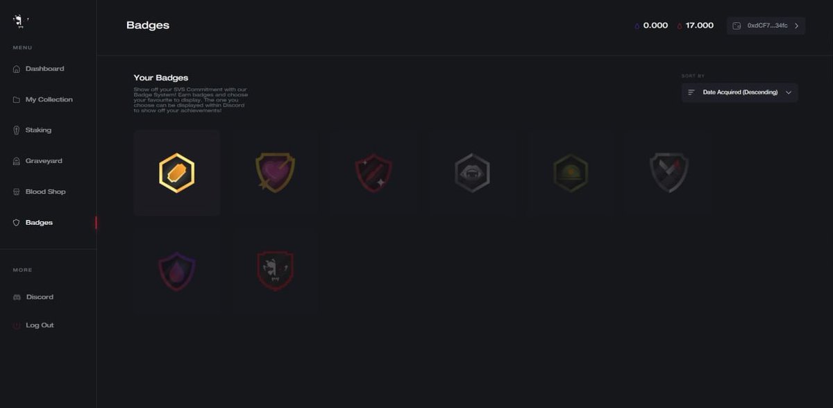 Our long awaited new dashboard will be going live this evening! 🌟

One of our favorite new aspects is our Badge System. Earn badges for specific tasks and equip your chosen one - this will be displayed for everybody to see next to your name in Discord! 🩸

Who is excited? 🤔🔥