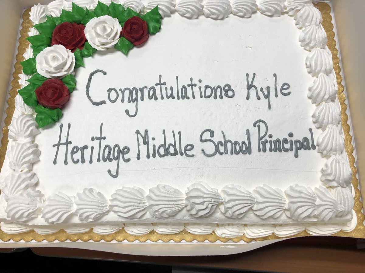 Congrats to Mr. Kyle Walters… being named Principal of Heritage Middle School… Great guy, Great friend… you will be missed by the staff at Wilson!