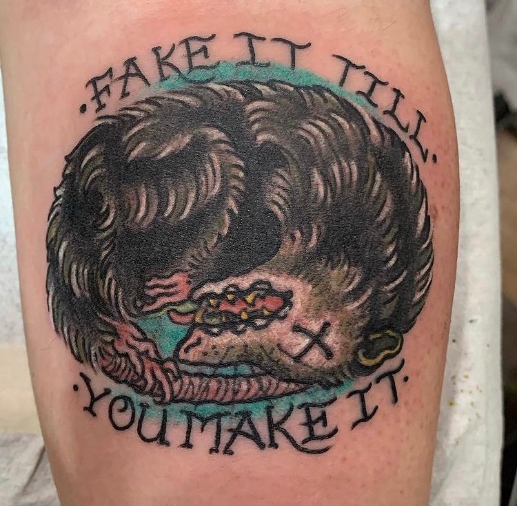 TheTriumphParty's tweet photo. ❌ Fake It Till You Make It ❌
Tattoo by Jason Kunz @jasonkunz
@theoriginaltriumphtattoo

#theoriginaltriumphtattoo
We are open seven days a week 12pm-8pm! Appointments and inquiries contact us:360.755.1391.
Email: triumphtattoo6@gmail.com https://t.co/5FxFcmbq1l