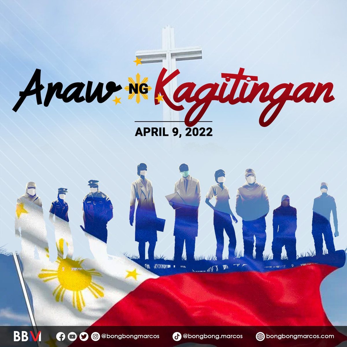 bongbongmarcos's tweet photo. Sa lahat ng frontliners at mamamayang patuloy na ginagampanan ang kanilang mga tungkulin para sa pamilya at bayan, isang pagpupugay po para sa inyo! https://t.co/ZoKSdz2IXm