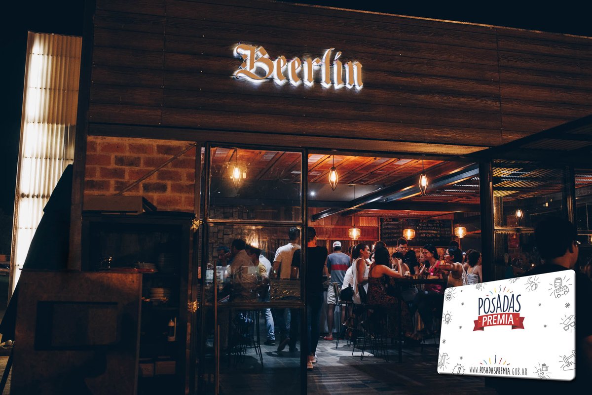 PosadasPremia's tweet photo. Con tu tarjeta #PosadasPremia en Beerlin Resto Bar tenés 20% de descuento en la carta de comidas por pago efectivo de lunes a jueves. Te esperamos en Bahía Brete, Av. Costanera. Seguinos en https://t.co/sYI7wvTMlb https://t.co/kZW0REGbUr