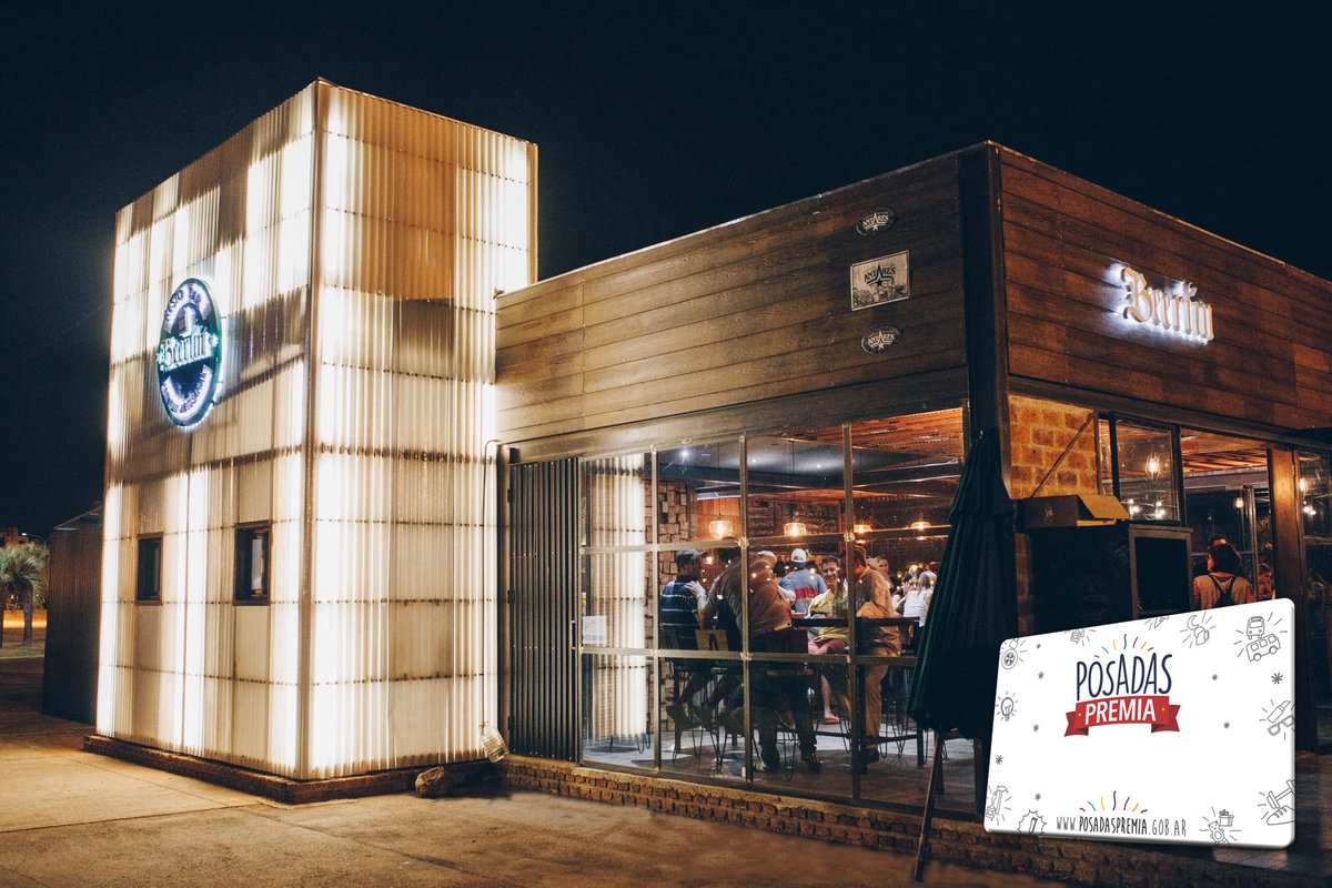 PosadasPremia's tweet photo. Con tu tarjeta #PosadasPremia en Beerlin Resto Bar tenés 20% de descuento en la carta de comidas por pago efectivo de lunes a jueves. Te esperamos en Bahía Brete, Av. Costanera. Seguinos en https://t.co/sYI7wvTMlb https://t.co/kZW0REGbUr