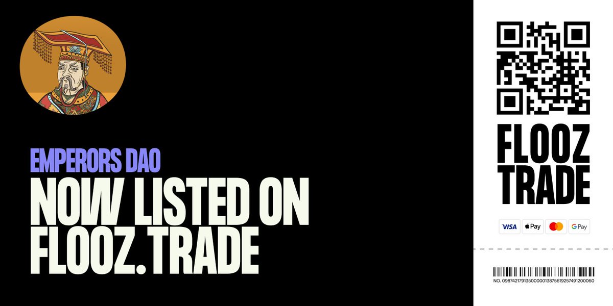 You can buy via FLOOZ TRADE -  visa, apple pay google pay, mastercard -