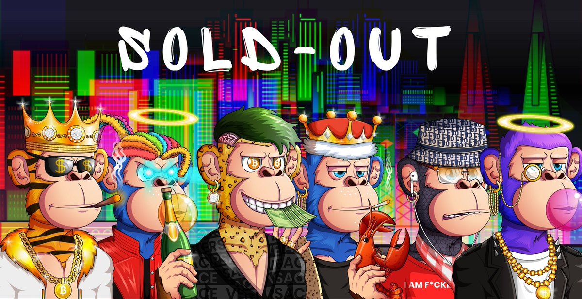 MetaApeGang's tweet photo. 🔥SOLD OUT🔥

Snorky here with a very special announcement.. It's unbelievable to say but we are sold out! We did it, AY, AY Captain!🎉

Our comeback was stronger than EVER, we are SO proud🚀

Thanks to all OG's that supported us day in &amp; out. We are nothing without you♥️CHEERS! https://t.co/ffcvwfQ0IJ