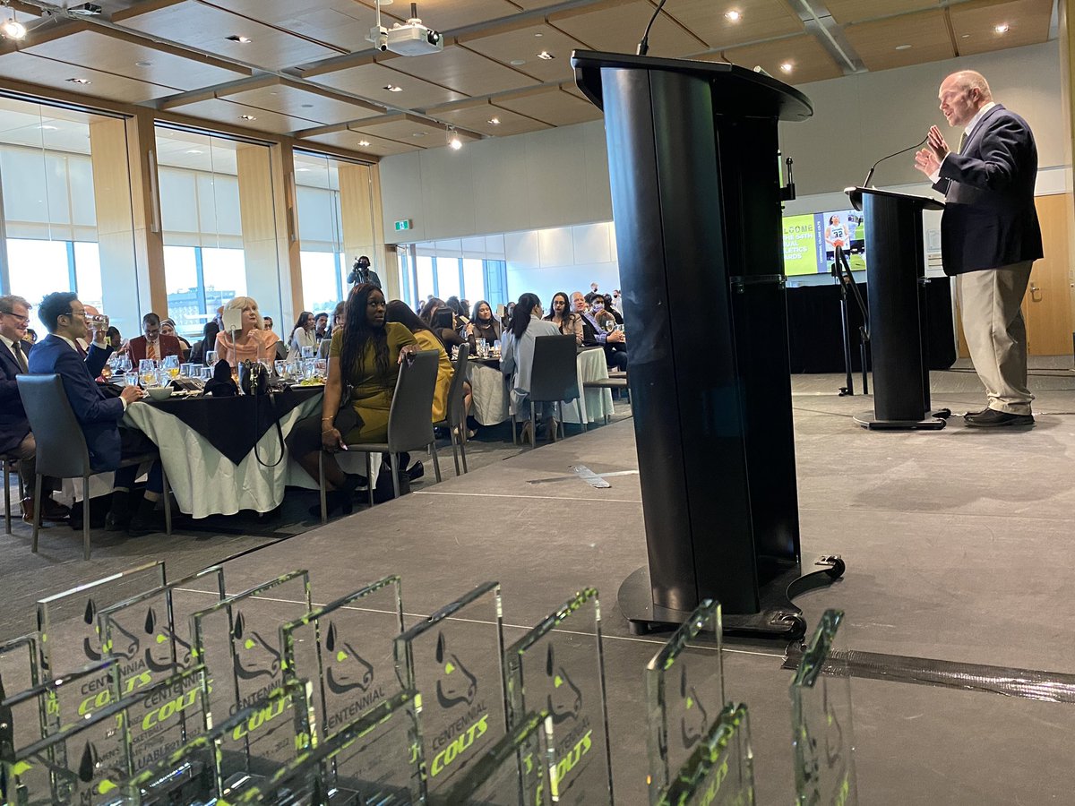 ColleenMarquand's tweet photo. Enjoying our first in-person celebration on campus tonight - our 54th Athletic Banquet celebrating our amazing athletes. It is great to work with colleagues in person tonight as well. Letβs Get Loud - Go Colts! π @CentennialEDU @CentennialCOLTS #LetsGetLoud #ScreamGreen https://t.co/5Rcjza1kn5